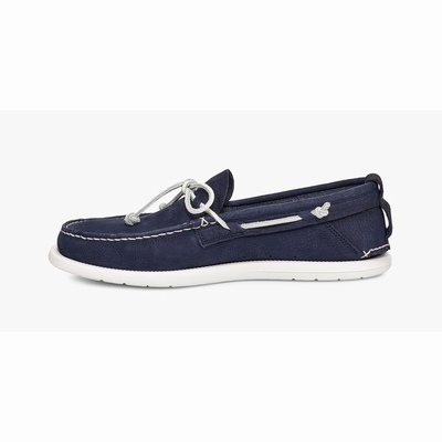 Mocassins UGG Beach Moc Slip-On Homem Azul Marinho | PT-FILOM